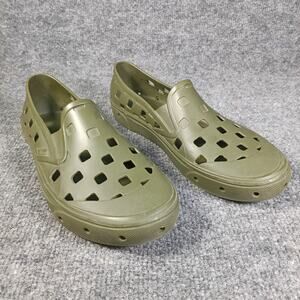 Vans TRK Slip On Shoes Women Size 7 Olive Green Water Rubber